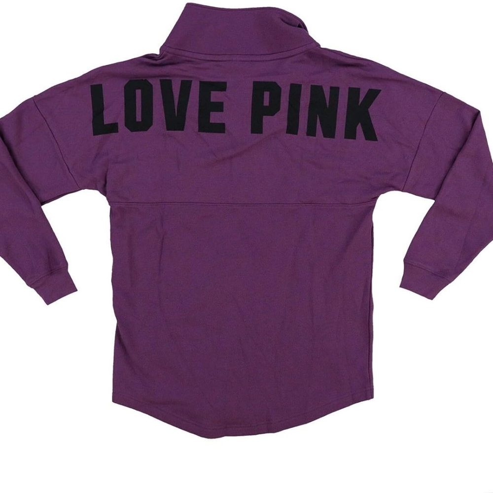 Victoria Secret Love PINK Pullover in Color Purple and Black Size Small